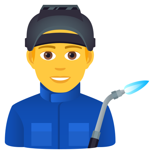Man Factory Worker on JoyPixels