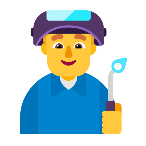 Man Factory Worker on Microsoft Fluent