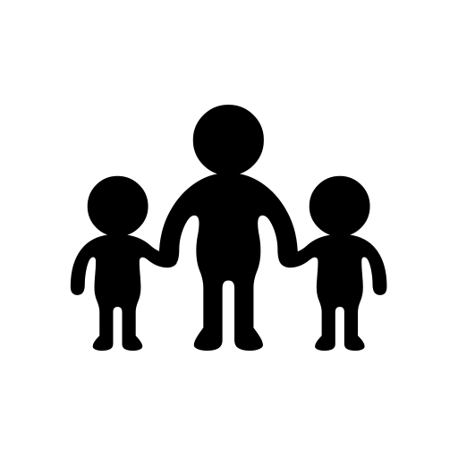 Family: Man, Boy, Boy on Noto Emoji
