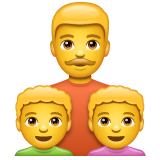 Family: Man, Boy, Boy on WhatsApp