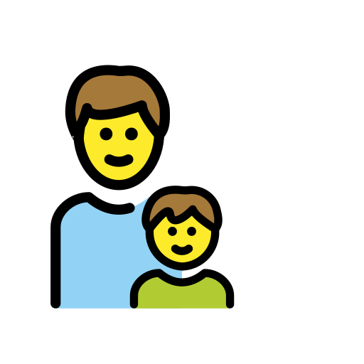Family: Man, Boy on OpenMoji