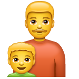 Family: Man, Boy on WhatsApp