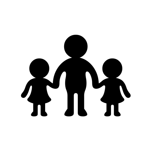 Family: Man, Girl, Girl on Noto Emoji
