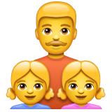 Family: Man, Girl, Girl on WhatsApp