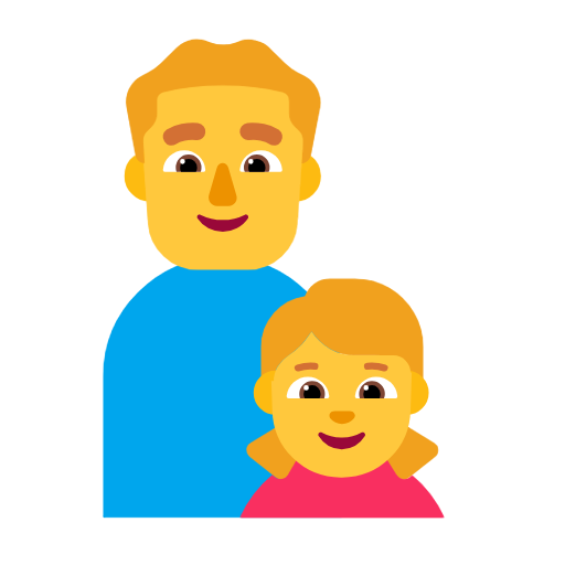 Family: Man, Girl on Microsoft Fluent