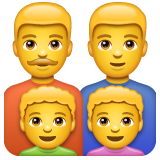 Family: Man, Man, Boy, Boy on WhatsApp
