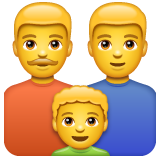 Family: Man, Man, Boy on WhatsApp