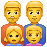 Family: Man, Man, Girl, Boy on WhatsApp