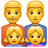 Family: Man, Man, Girl, Girl on WhatsApp