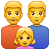 Family: Man, Man, Girl on WhatsApp