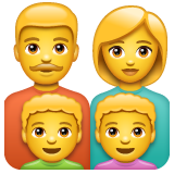 Family: Man, Woman, Boy, Boy on WhatsApp