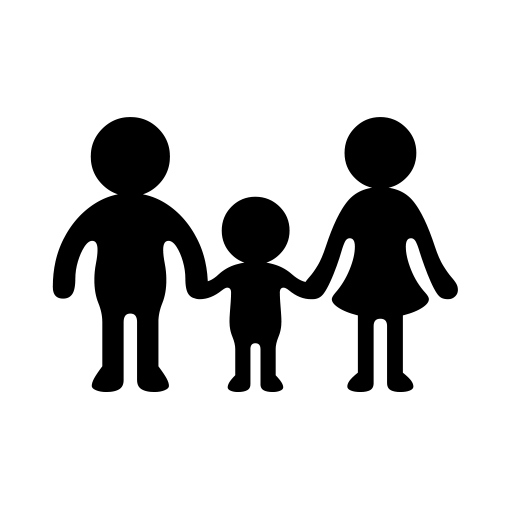 Family: Man, Woman, Boy on Noto Emoji