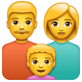 Family: Man, Woman, Boy on WhatsApp