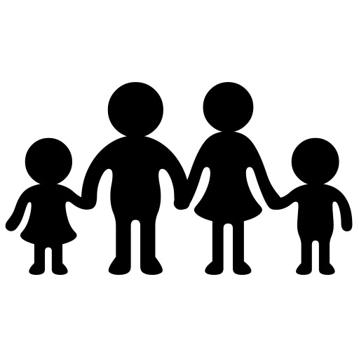 Family: Man, Woman, Girl, Boy on Noto Emoji