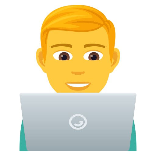 Man Technologist on JoyPixels