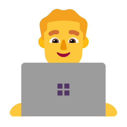 Man Technologist on Microsoft Fluent