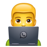 Man Technologist on WhatsApp