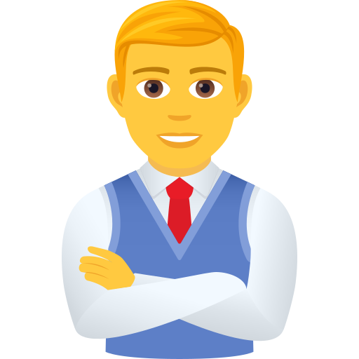 Man Office Worker on JoyPixels