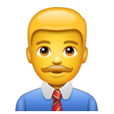 Man Office Worker on WhatsApp