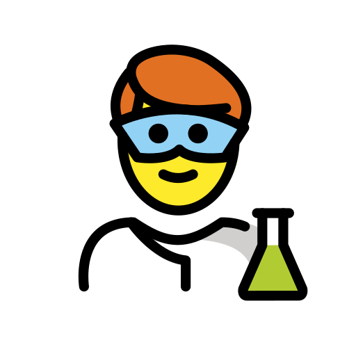 Man Scientist on OpenMoji