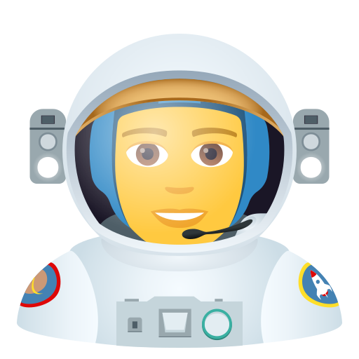 Man Astronaut on JoyPixels