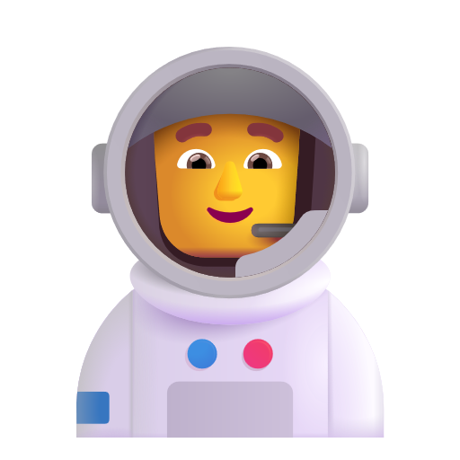 Man Astronaut on Microsoft 3D