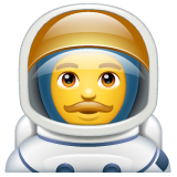 Man Astronaut on WhatsApp