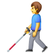 Man With White Cane on Samsung