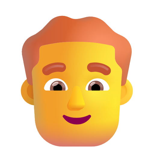 Man: Red Hair on Microsoft 3D