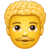 Man: Curly Hair on WhatsApp
