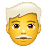 Man: White Hair on WhatsApp