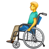 Man In Manual Wheelchair on WhatsApp