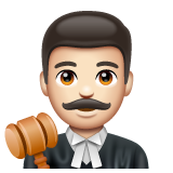 Man Judge: Light Skin Tone on WhatsApp