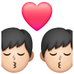 Kiss: Man, Man: Medium-Light Skin Tone on Samsung