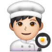 Man Cook: Light Skin Tone on Samsung