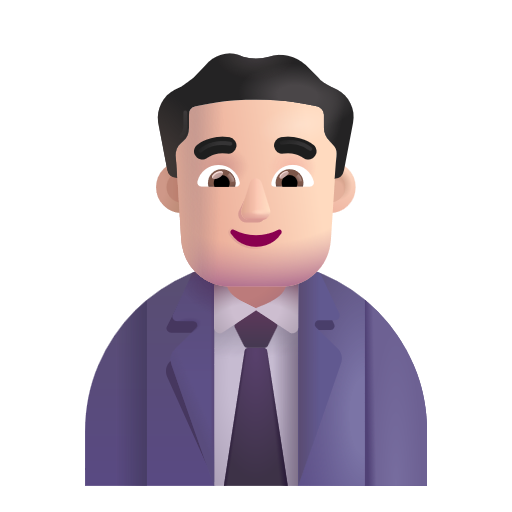 Man Office Worker: Light Skin Tone on Microsoft 3D