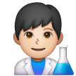Man Scientist: Light Skin Tone on Samsung