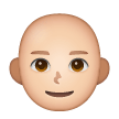 Man: Bald: Light Skin Tone on Samsung