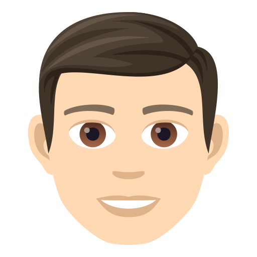Man: Light Skin Tone on JoyPixels