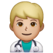Man Health Worker: Medium-Light Skin Tone on Samsung