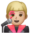 Man Singer: Medium-Light Skin Tone on Samsung