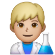 Man Scientist: Medium-Light Skin Tone on Samsung