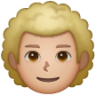 Man: Curly Hair: Medium-Light Skin Tone on Samsung