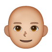 Man: Bald: Medium-Light Skin Tone on Samsung