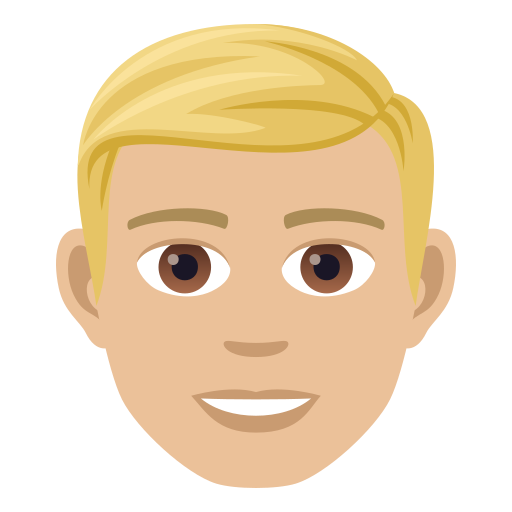 Man: Medium-Light Skin Tone on JoyPixels