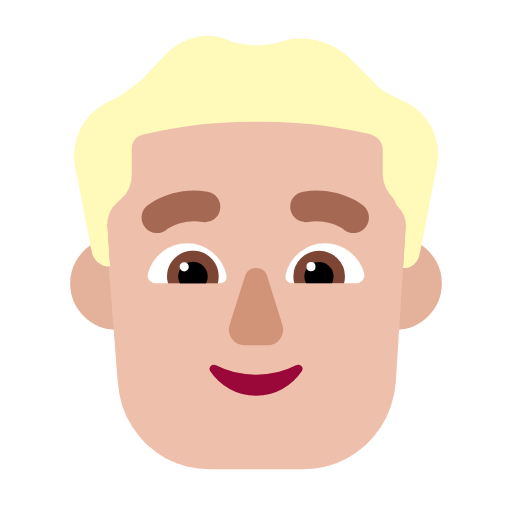 Man: Medium-Light Skin Tone on Microsoft Fluent
