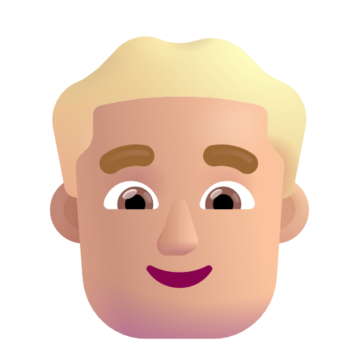 Man: Medium-Light Skin Tone on Microsoft 3D