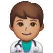 Man Health Worker: Medium Skin Tone on Samsung