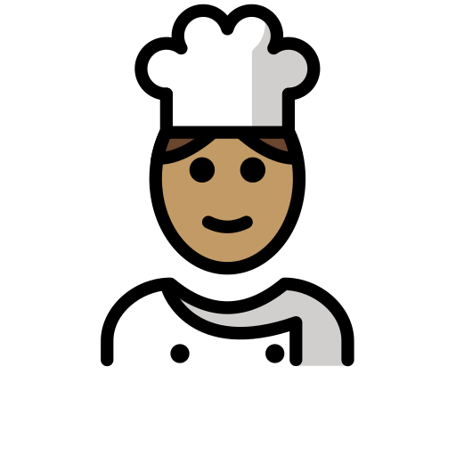 Man Cook: Medium Skin Tone on OpenMoji