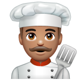 Man Cook: Medium Skin Tone on WhatsApp